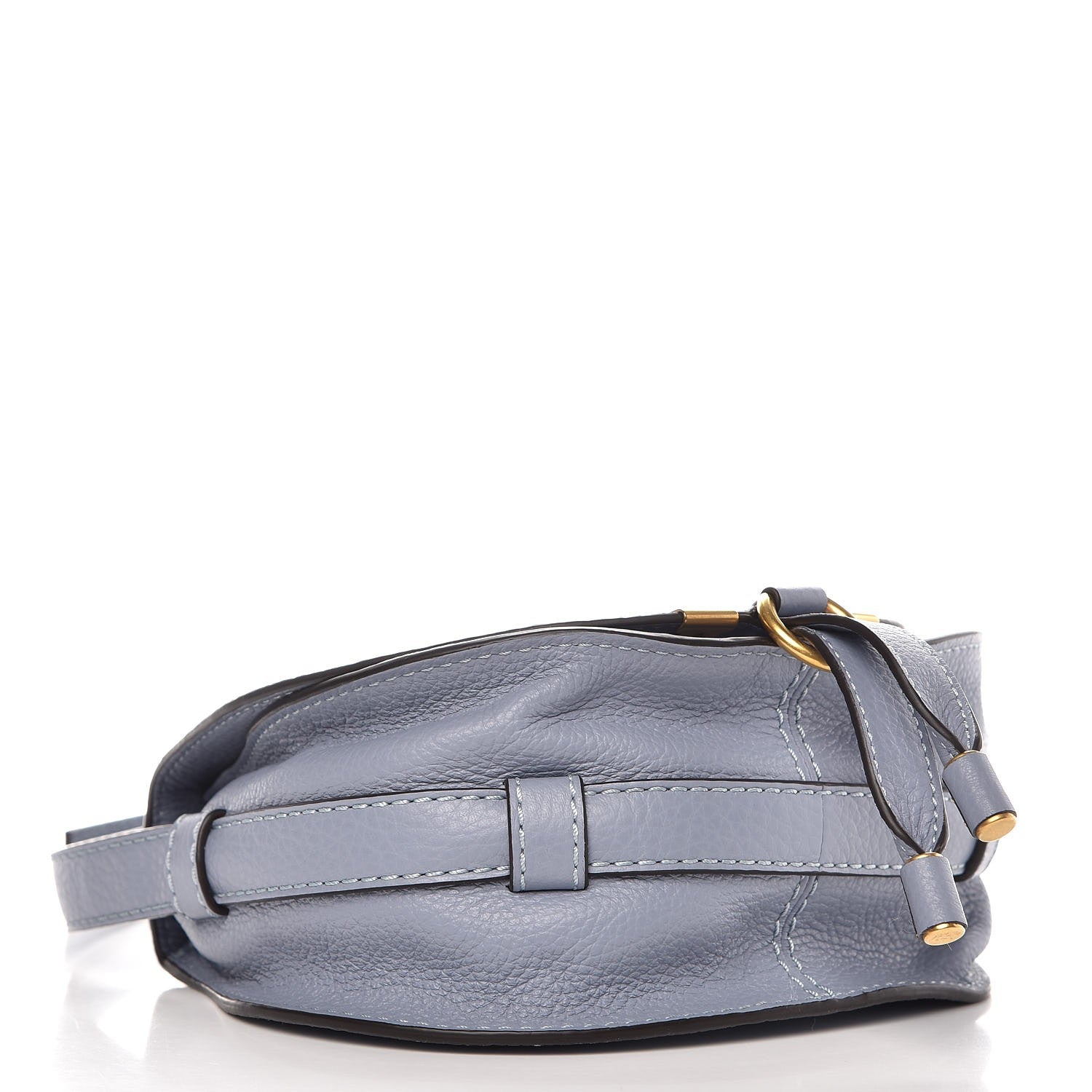 Chloe Calfskin Mini Marcie Round Crossbody Bag Washed Blue 4 of 8