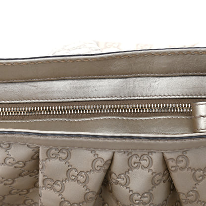 Gucci Metallic Guccissima Sukey Messenger Bag Golden Beige 5 of 5