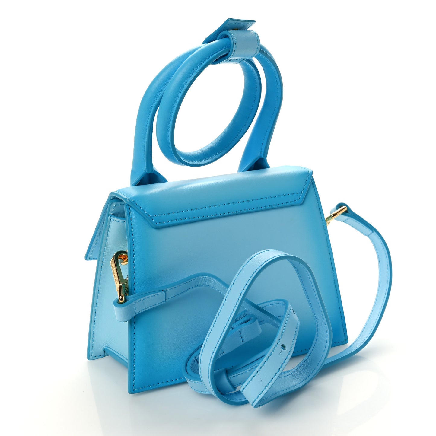 Smooth Calfskin Le Chiquito Noeud Blue
