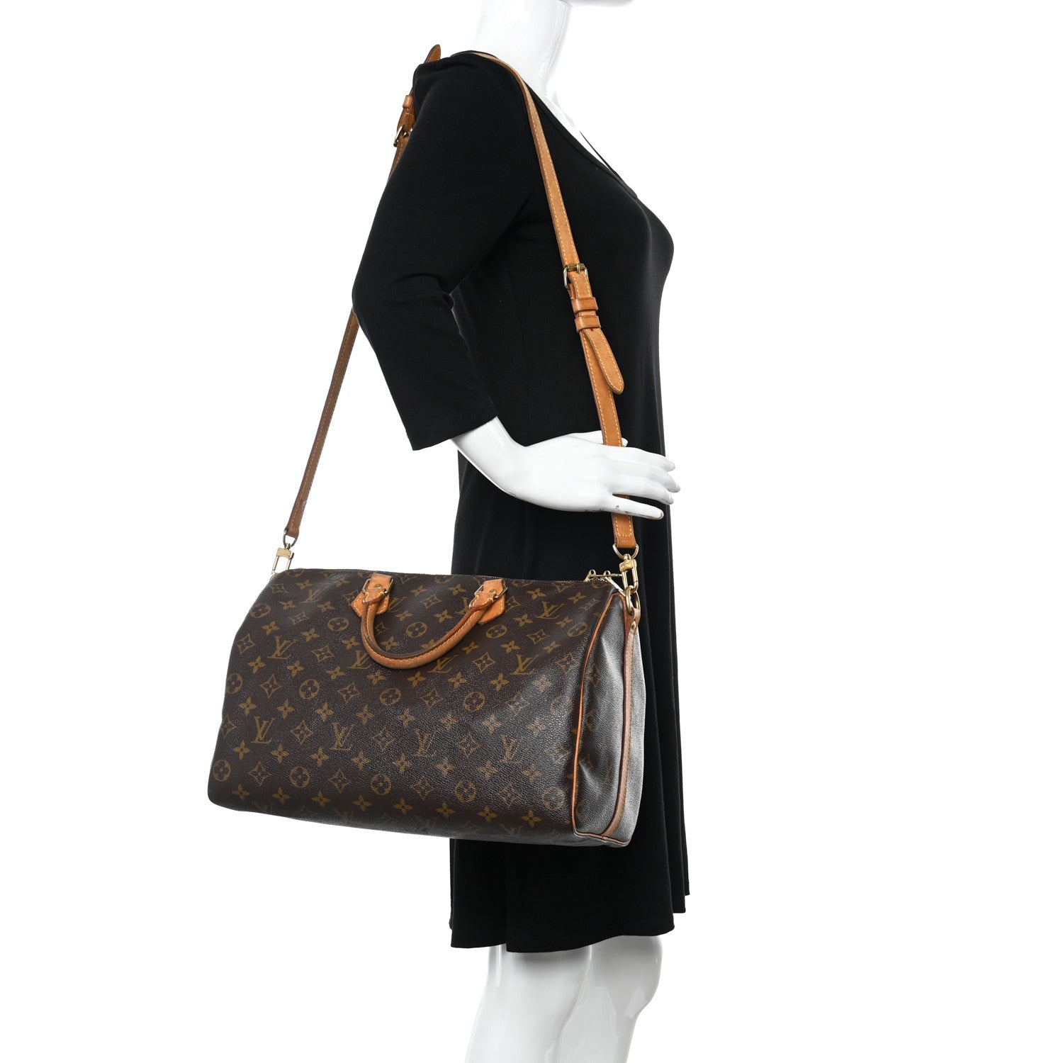 Louis Vuitton Monogram Speedy Bandouliere 35 2 of 30