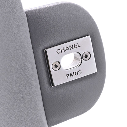 Chanel Lambskin Quilted Mini Rectangular Flap Grey 7 of 13