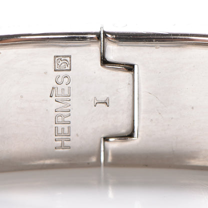 Hermes Narrow Enamel Clic Clac H Bracelet PM Bleu 4 of 5