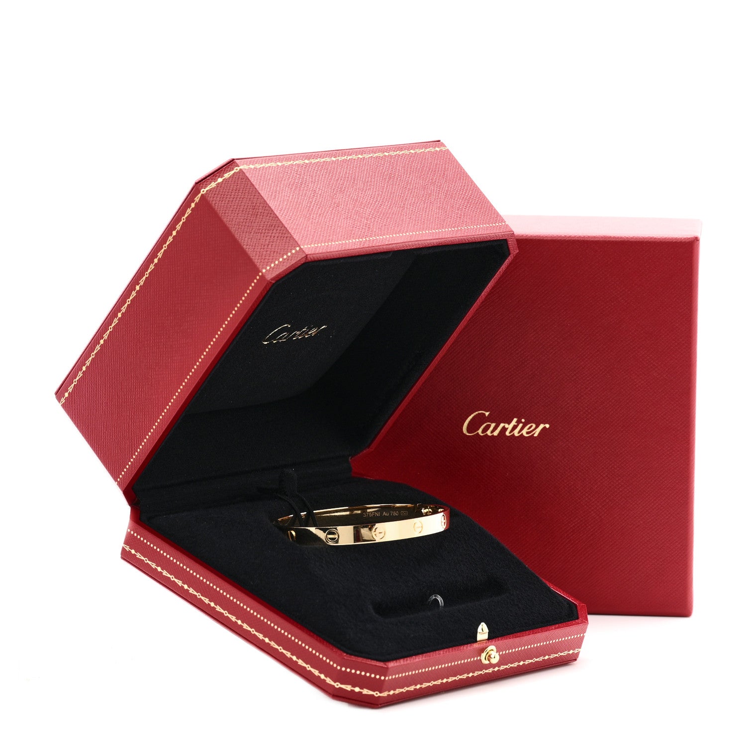 カルティエ　プレート Cartier 18K Yellow Gold LOVE Bracelet 18 1906078 – FASHIONPHILE