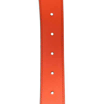 Gucci Textured Dollar Calfskin Square G 30mm Belt 95 38 Black Sun Orange 3 of 4