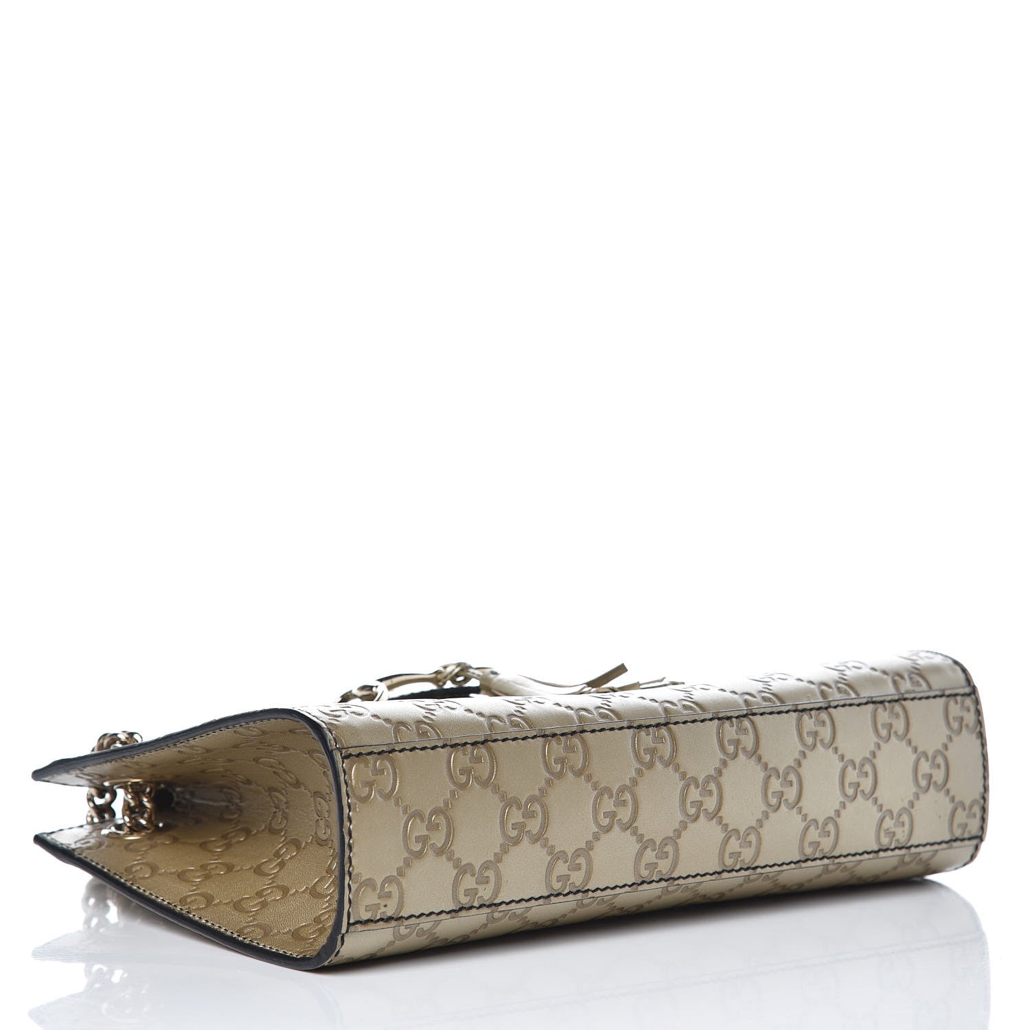 Gucci Guccissima Small Emily Shoulder Bag Gold 4 of 10