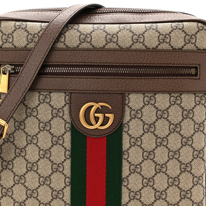 Gucci GG Supreme Monogram Web Medium Ophidia Messenger Bag Brown 8 of 10