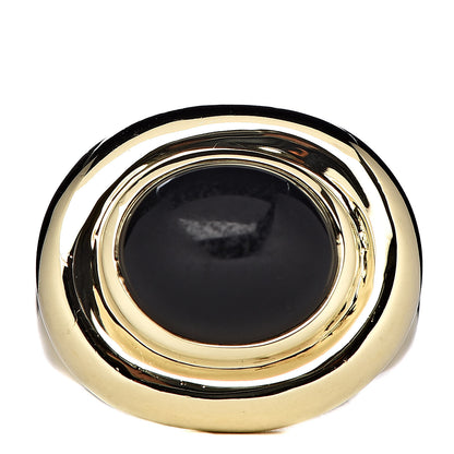 Tiffany 18K Yellow Gold Black Onyx Paloma Picasso Dome Ring 50 5.5 1 of 5