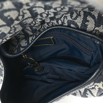 Christian Dior Monogram Saddle Bag Blue 5 of 10