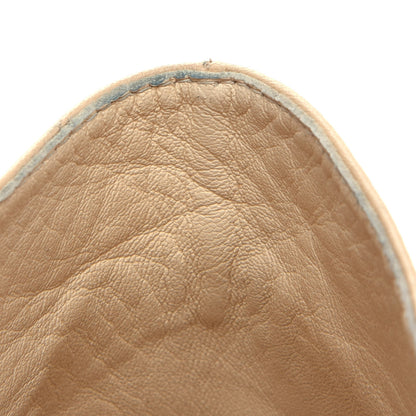 Chanel Lambskin Canvas Cap Toe Lace Up Espadrilles 38 Dark Beige Black 12 of 12