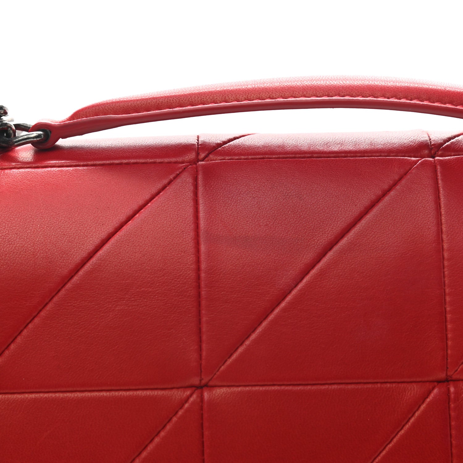 Saint Laurent Lambskin Patchwork Monogram Large Jamie Red 24 of 25