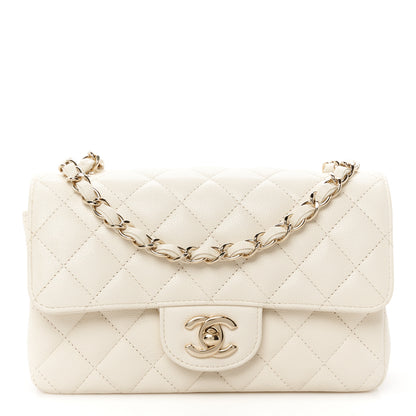 Chanel Caviar Quilted Mini Rectangular Flap White 1 of 11