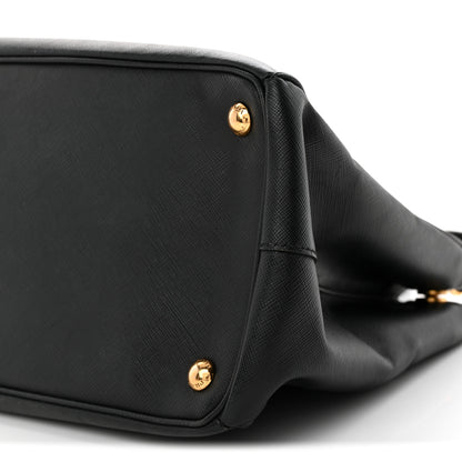 Prada Saffiano Medium Galleria Double Zip Tote Black 10 of 11