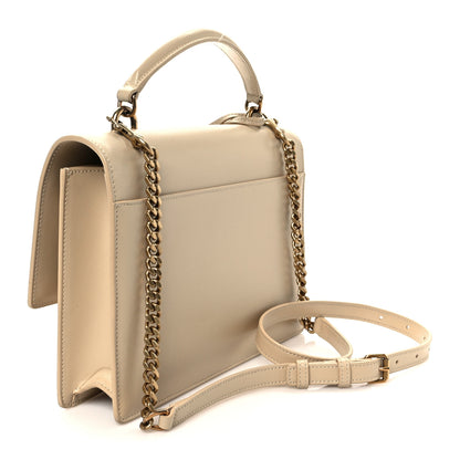 Saint Laurent Smooth Calfskin Medium Monogram Sunset Satchel Satchel Avorio 3 of 13
