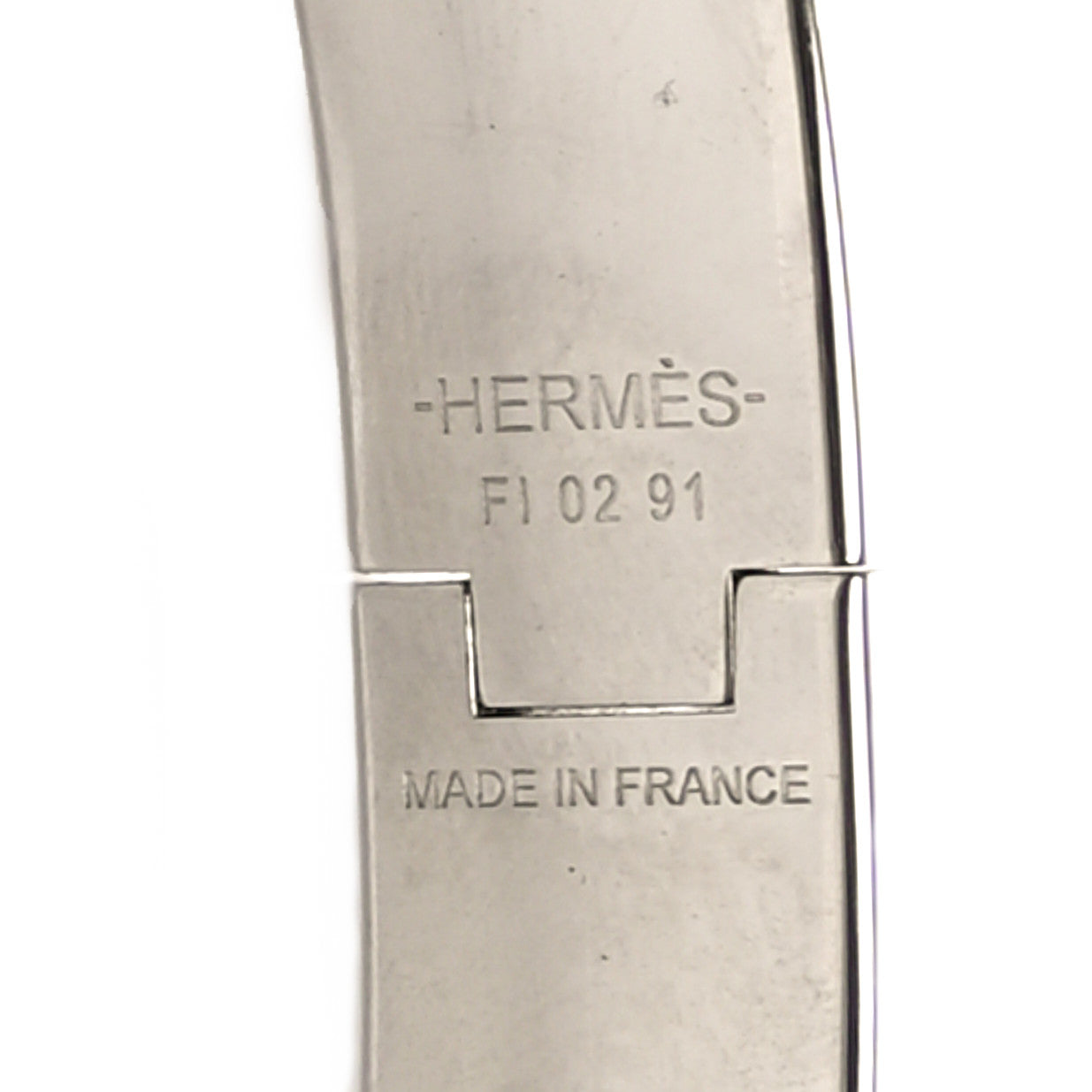 Hermes Matte Enamel Narrow Clic Clac HH Bracelet T6 Black 4 of 5