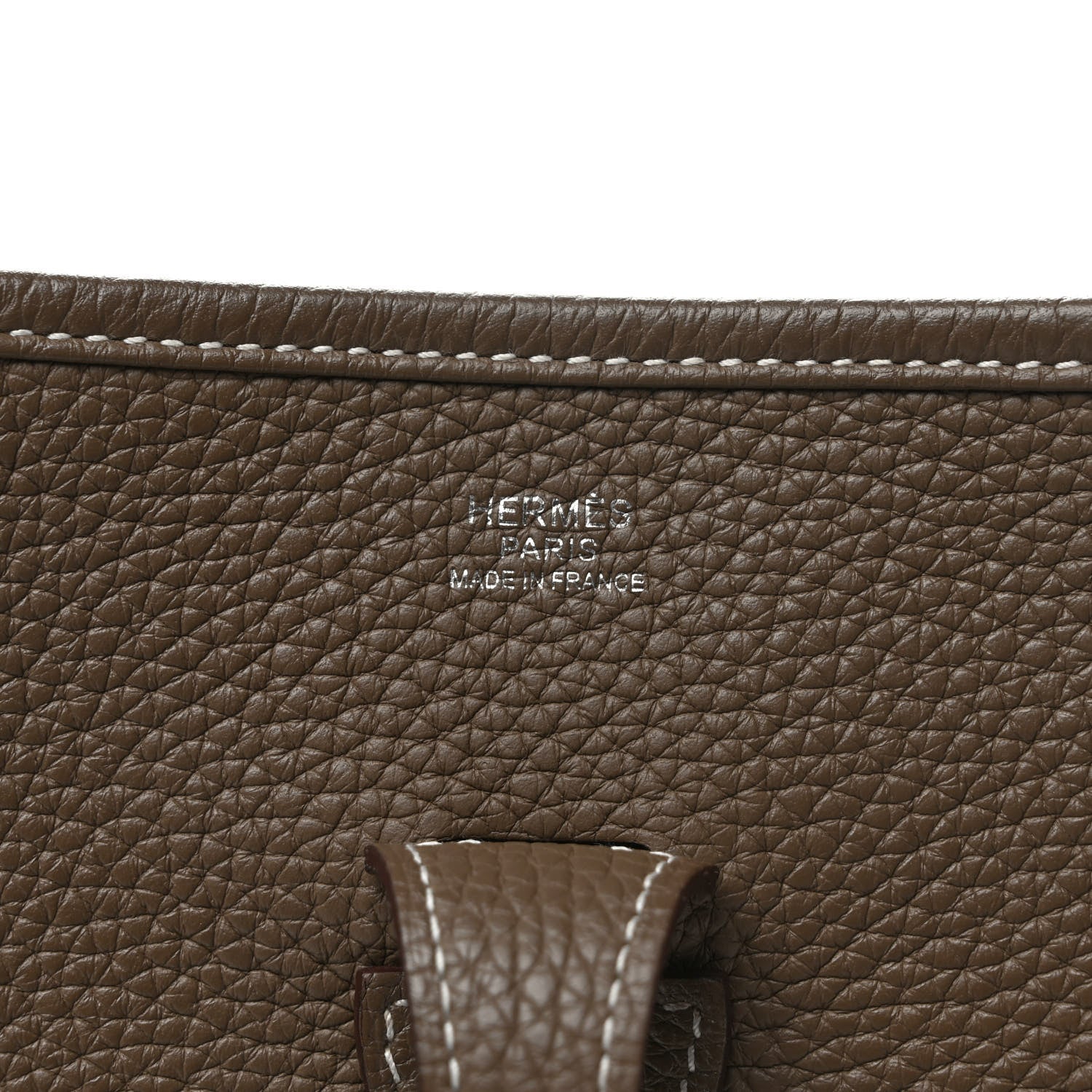 Hermes Taurillon Clemence Evelyne III PM Etoupe 6 of 8