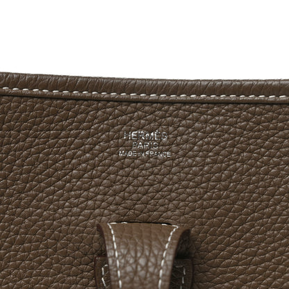 Hermes Taurillon Clemence Evelyne III PM Etoupe 6 of 8