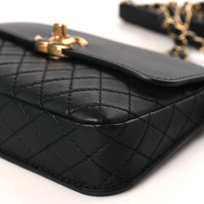 Chanel Calfskin Quilted Waist Bag With Coin Purse Black 9 of 9
