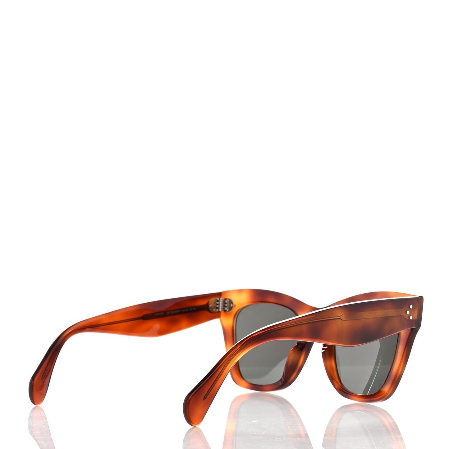 Acetate Polarized Cat Eye Sunglasses CL4004IN Havana