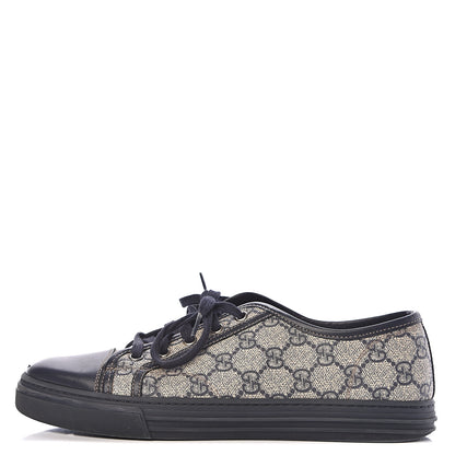 Gucci GG Supreme Monogram Mens Sneakers 6.5 Navy 1 of 14