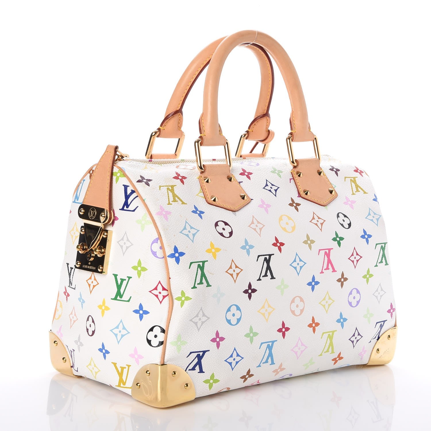 Louis Vuitton Monogram Multicolor Speedy 30 White 3 of 7