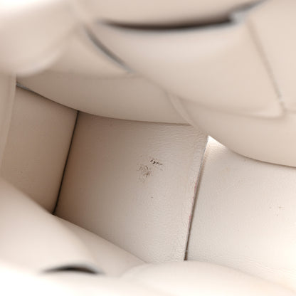 Bottega Veneta Lambskin Maxi Intreccio Padded Chain Cassette Crossbody Bag White 9 of 16