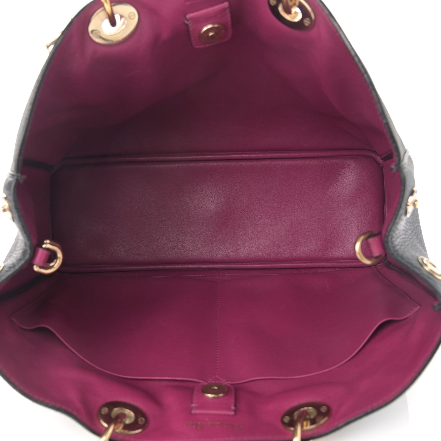 Christian Dior Smooth Calfskin Large Diorissimo Tote Black Rose Indien 6 of 16