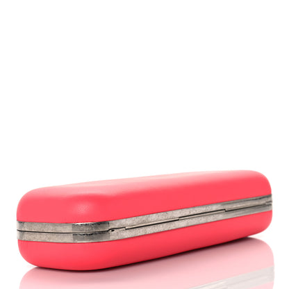 Alexander McQueen Nappa Skull Knuckle Box Clutch Geranio 4 of 11