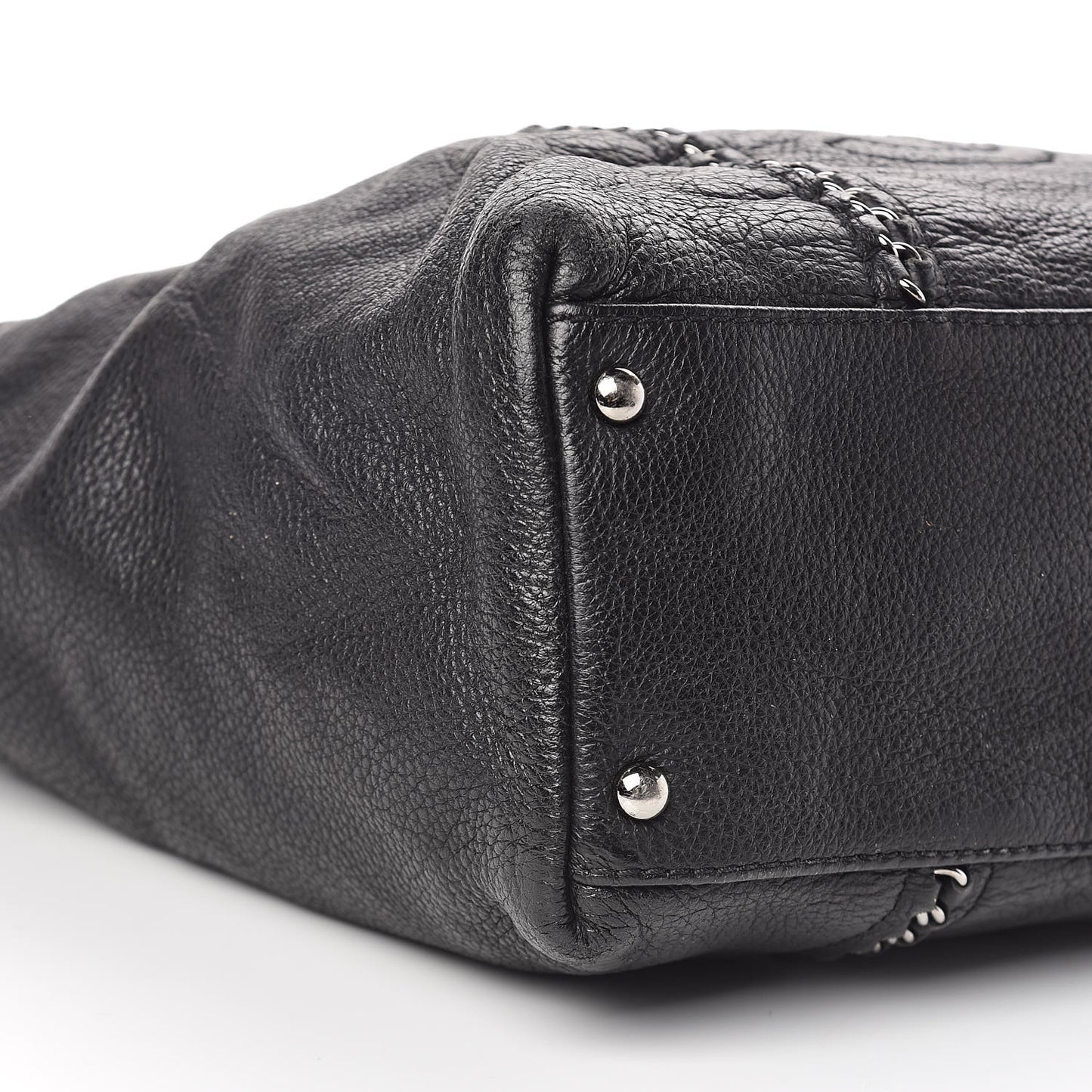 Deerskin Luxe Ligne Tote Black