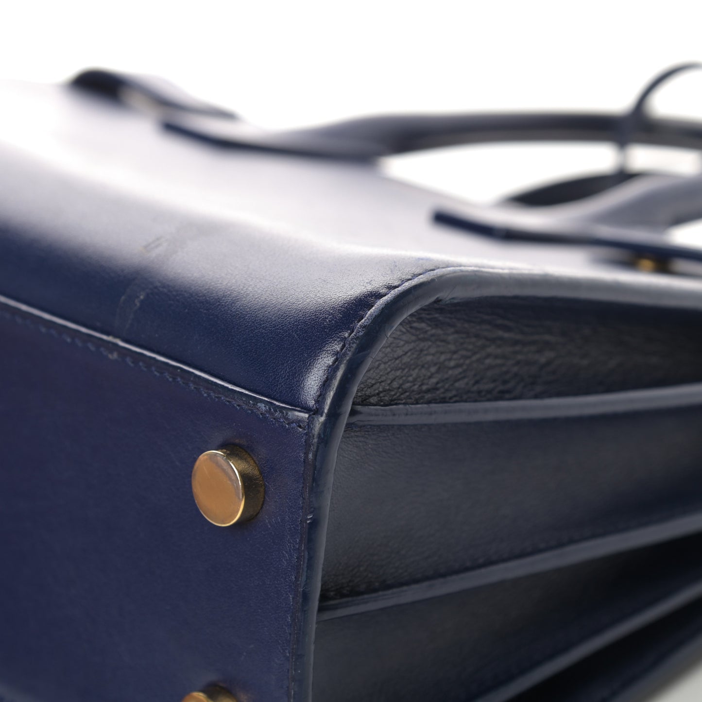 Calfskin Nano Sac De Jour Dark Blue