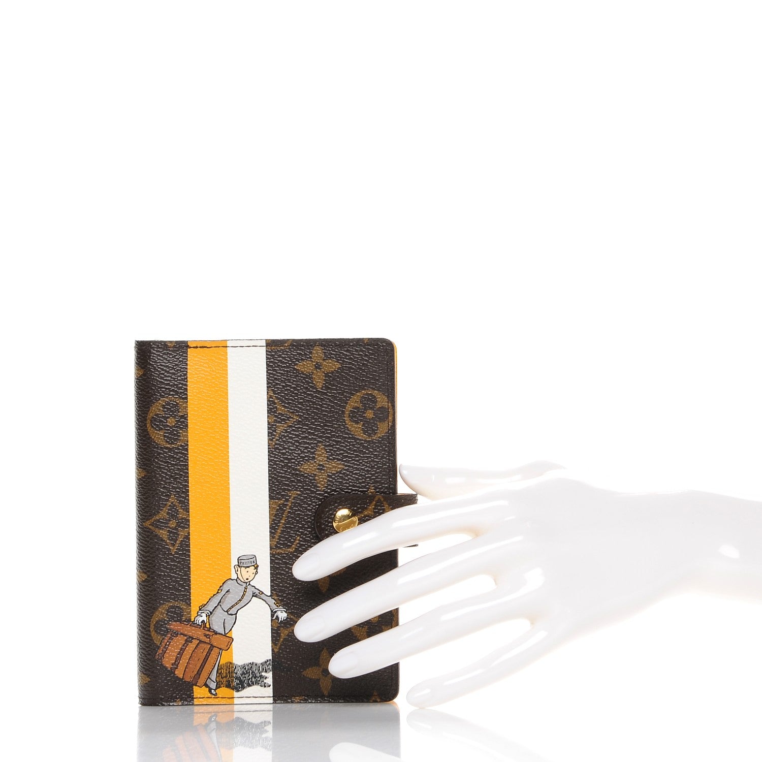 Louis Vuitton Monogram Groom Small Ring Agenda Cover Yellow 2 of 7