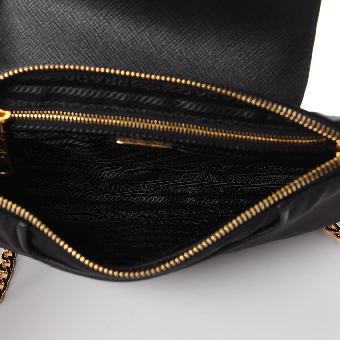 Tessuto Nylon Saffiano Crossbody Bag Nero Black