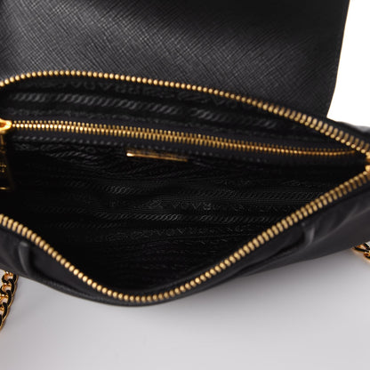 Prada Tessuto Nylon Saffiano Crossbody Bag Nero Black 5 of 7