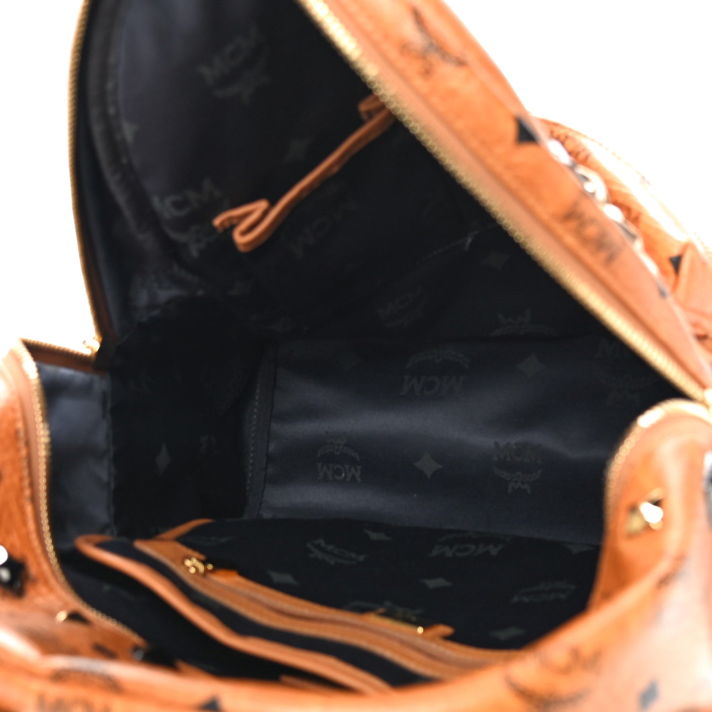 Visetos Studded Medium Stark M Backpack Cognac