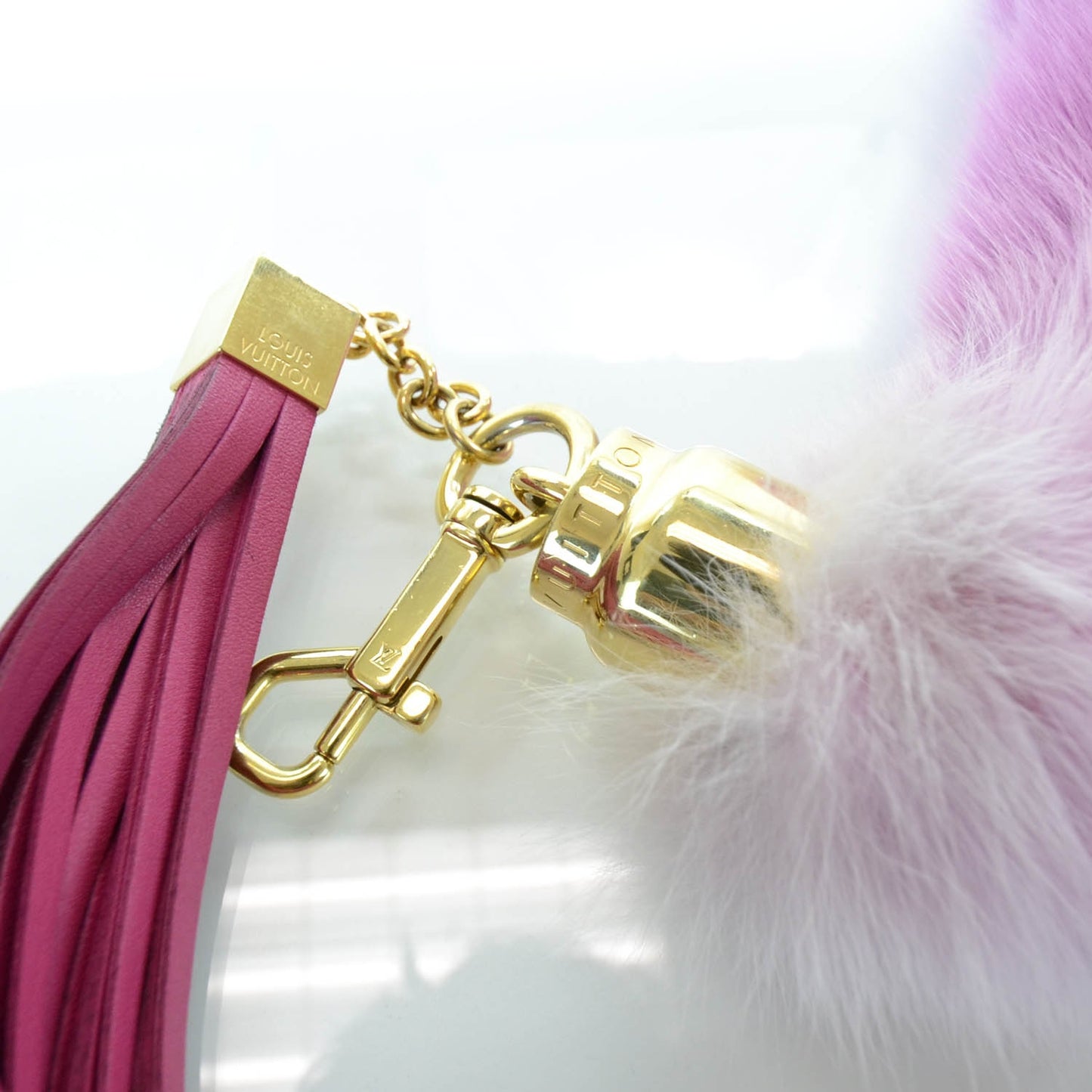 Fox Fur Foxy Bag Charm Rose