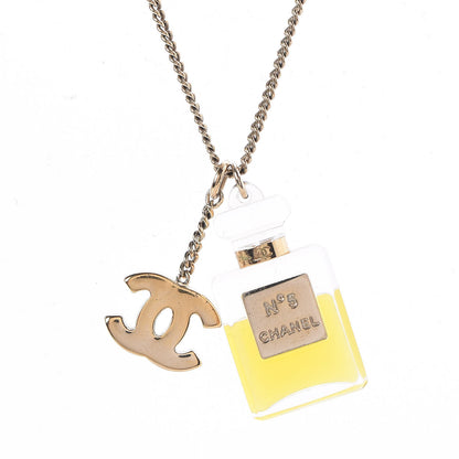 Chanel Resin Perfume Bottle CC Necklace 4 of 7