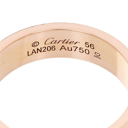 Cartier 18K Pink Gold 5.5mm LOVE Ring 56 7.75 4 of 5