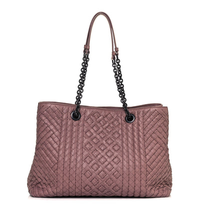 Bottega Veneta Nappa Intrecciato Boutis Top Handle Tote Desert Rose 1 of 12