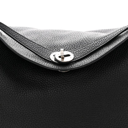 Hermes Taurillon Clemence Lindy 30 Black 8 of 12