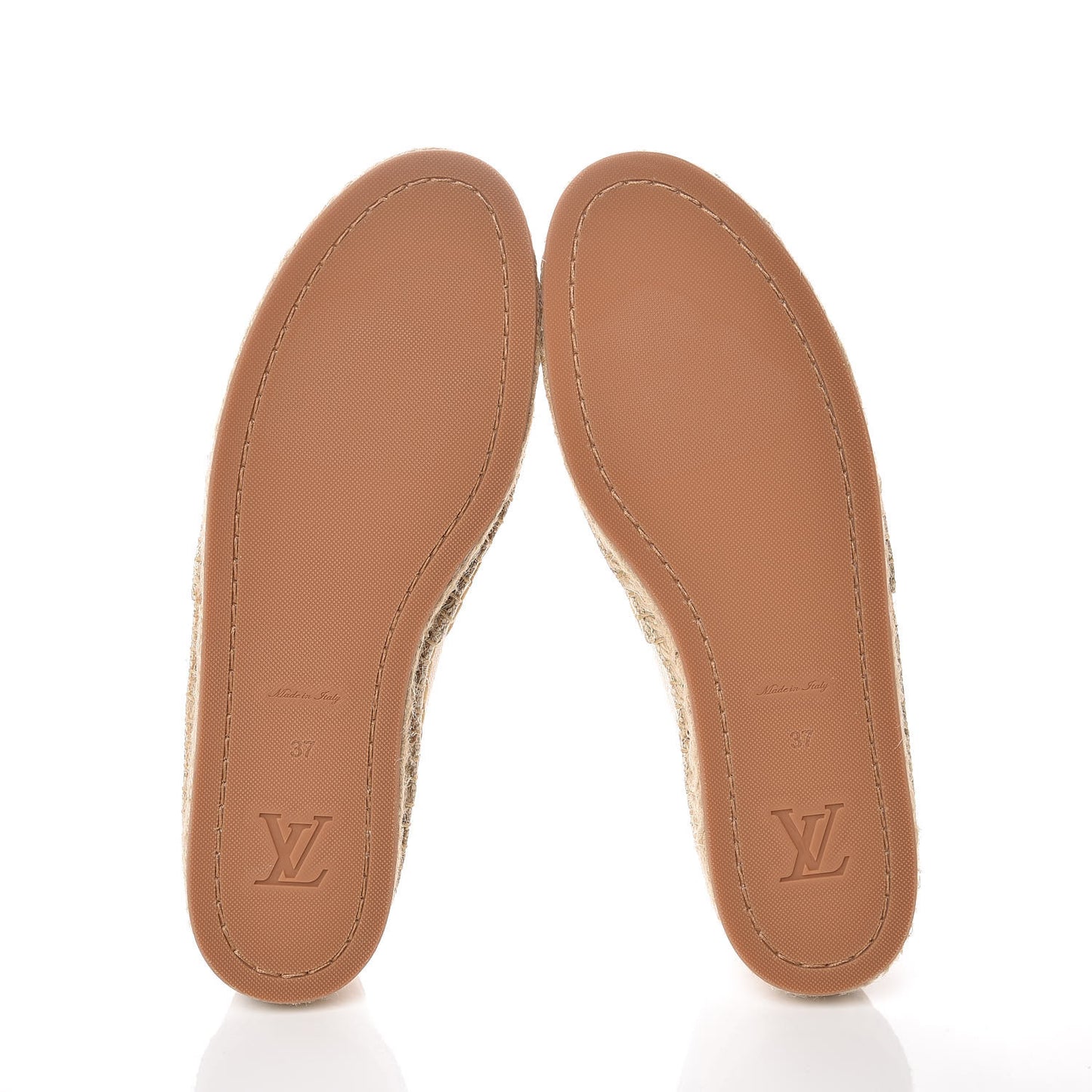 Canvas Seashore Espadrille Flats 37 Ecru
