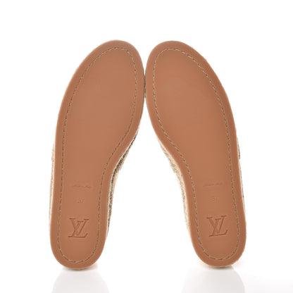 Louis Vuitton Canvas Seashore Espadrille Flats 37 Ecru 5 of 7