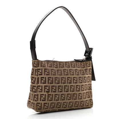 Fendi Zucchino Pochette Dark Brown 2 of 11