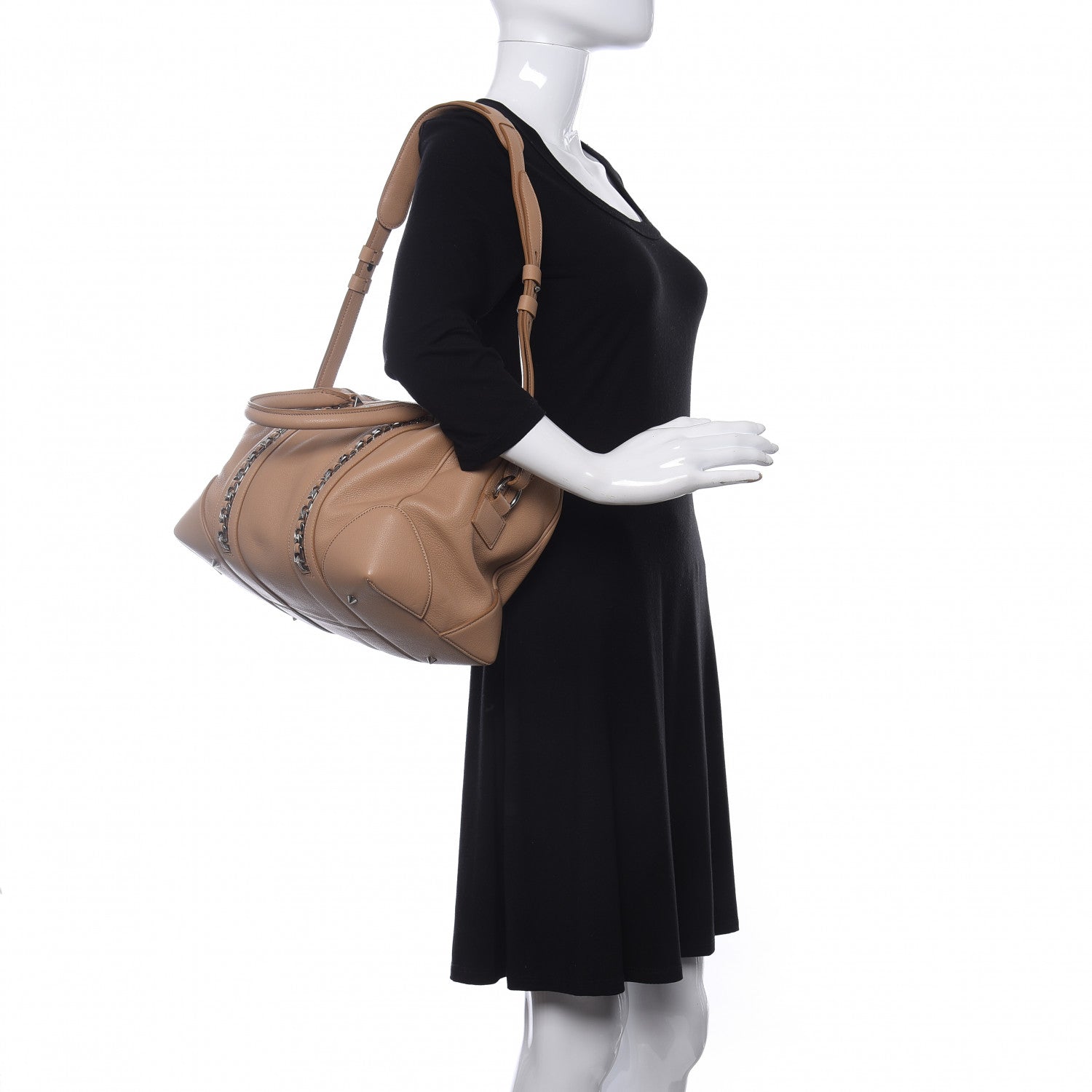 Givenchy Sugar Goatskin Medium Chain Animation Lucrezia Beige 2 of 10