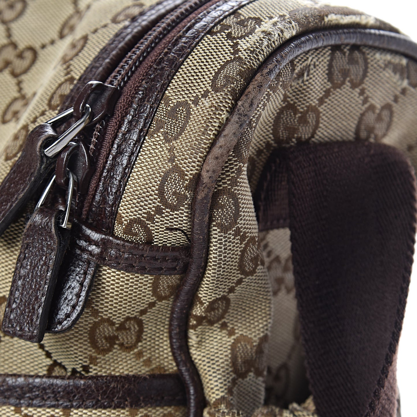 Monogram Natural Pigskin Large Diaper Bag Beige Ebony Cocoa Dark Chocolate