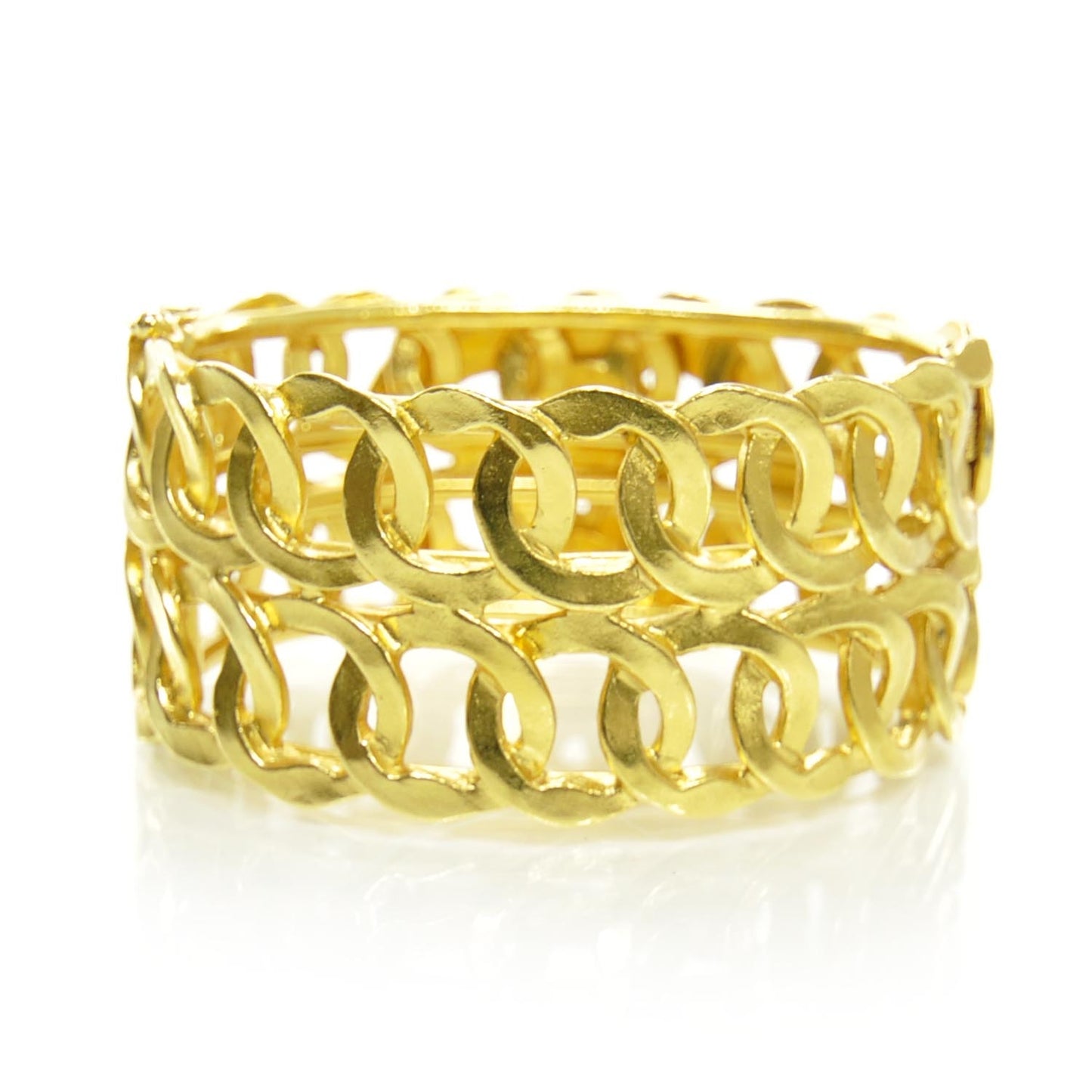 CC Wide Bracelet Gold