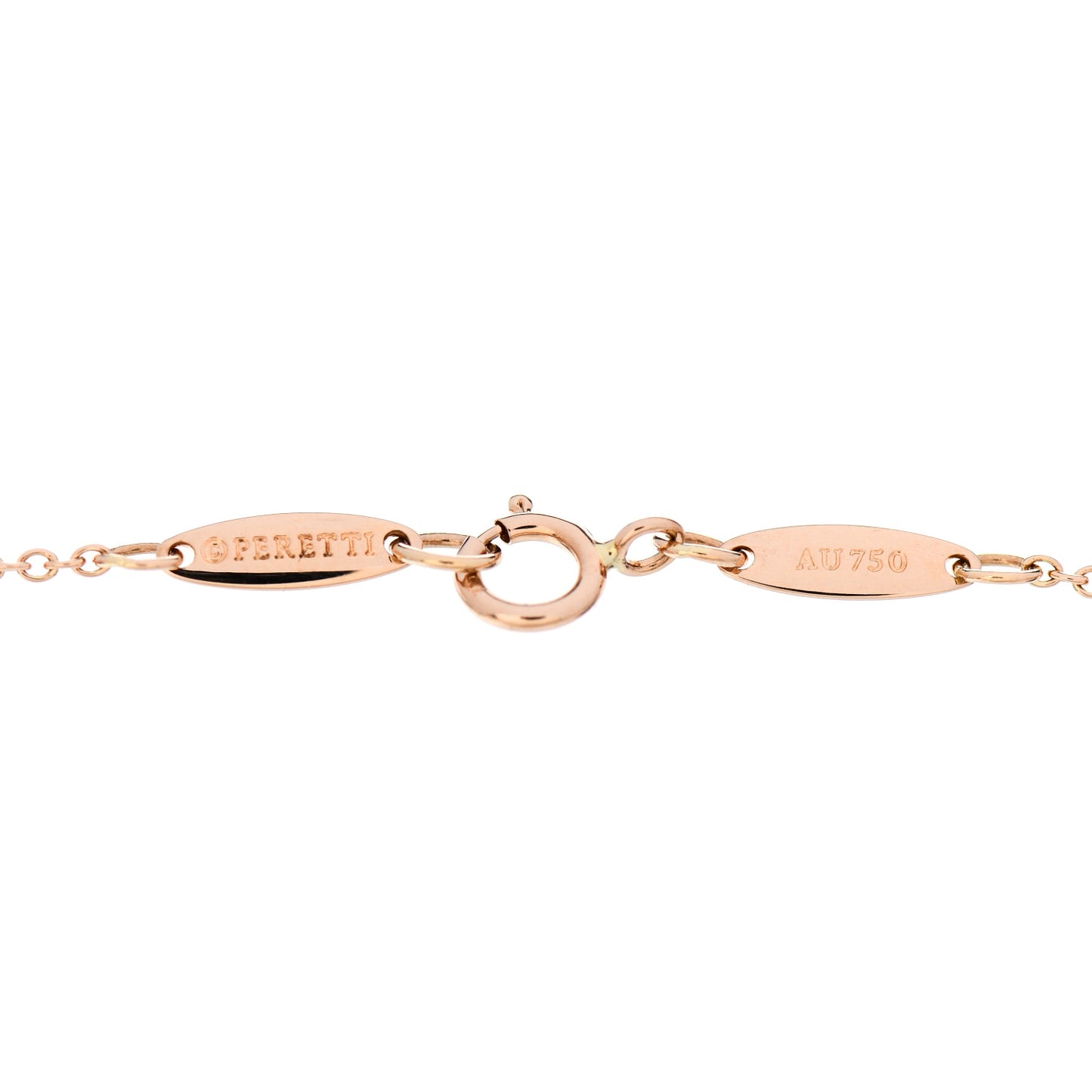 18K Rose Gold Diamond .08ct Elsa Peretti Diamonds by the Yard Bracelet