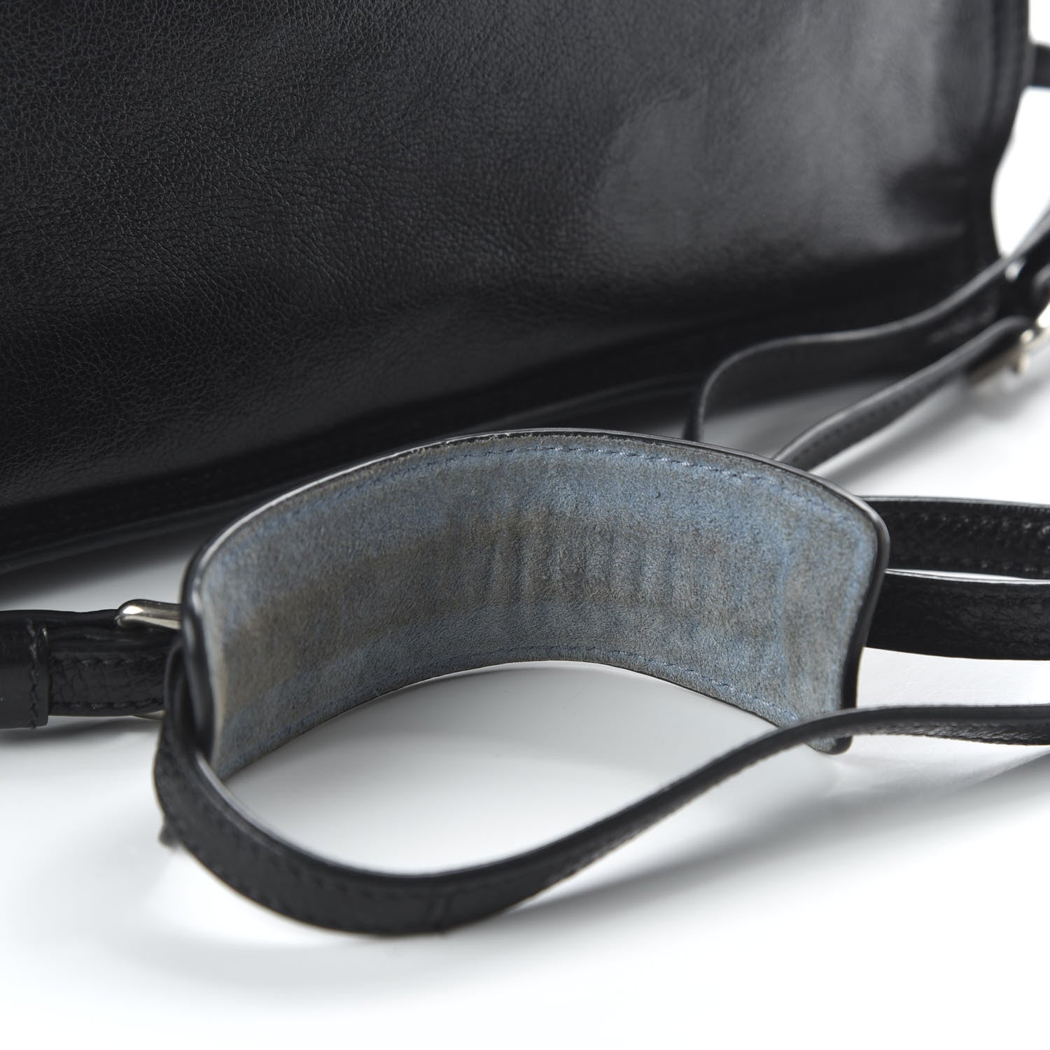 Prada Glace Calf Etiquette Flap Black Astrale 10 of 10