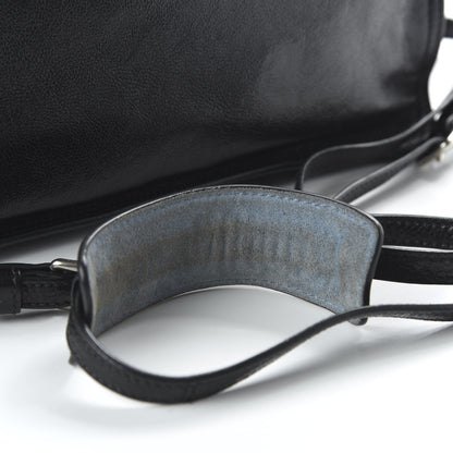Prada Glace Calf Etiquette Flap Black Astrale 10 of 10