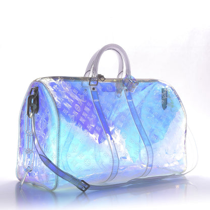 Louis Vuitton PVC Monogram Keepall Bandouliere 50 Iridescent Prism 2 of 9