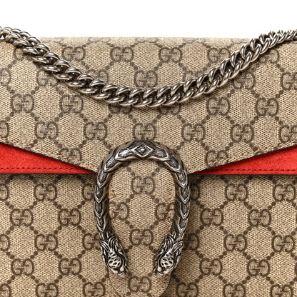 Gucci GG Supreme Monogram Small Dionysus Shoulder Bag Red 8 of 10