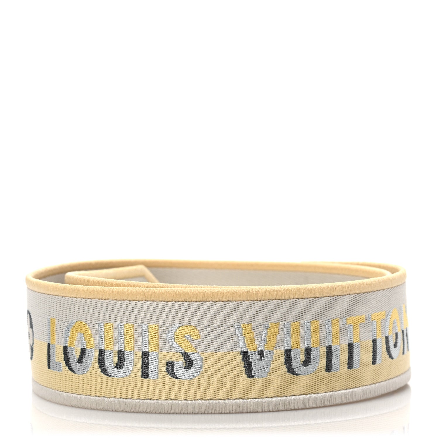 Louis Vuitton Jacquard Alma BB Shoulder Strap Jaune Plume 2 of 3